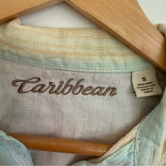 Striped Linen Shirt Sz Small - Picture 6 of 9